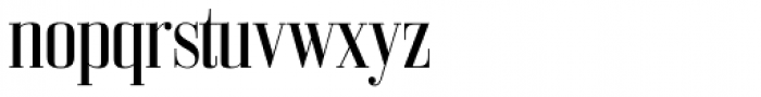Bodoni Z37 M Condensed Font LOWERCASE