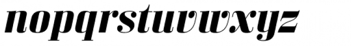 Bodoni Z37 M Extended Bold Italic Font LOWERCASE