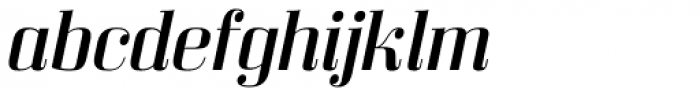 Bodoni Z37 M Extended Italic Font LOWERCASE