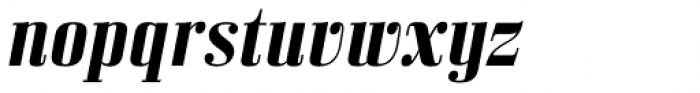 Bodoni Z37 S Bold Italic Font LOWERCASE