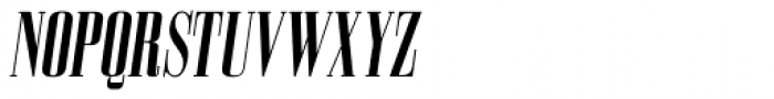 Bodoni Z37 S Compressed Bold Italic Font UPPERCASE