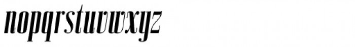 Bodoni Z37 S Compressed Bold Italic Font LOWERCASE
