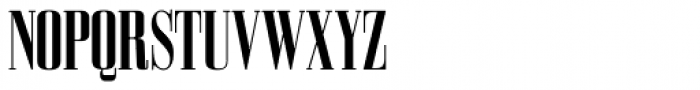 Bodoni Z37 S Compressed Bold Font UPPERCASE