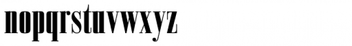 Bodoni Z37 S Compressed Heavy Font LOWERCASE