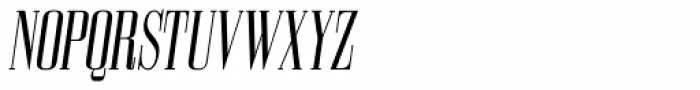 Bodoni Z37 S Compressed Italic Font UPPERCASE