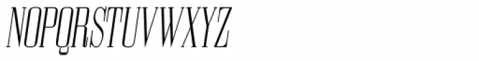 Bodoni Z37 S Compressed Light Italic Font UPPERCASE