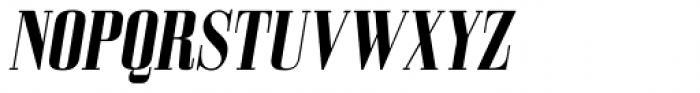 Bodoni Z37 S Condensed Bold Italic Font UPPERCASE