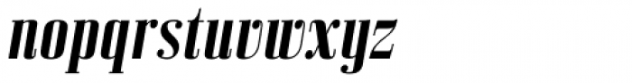Bodoni Z37 S Condensed Bold Italic Font LOWERCASE