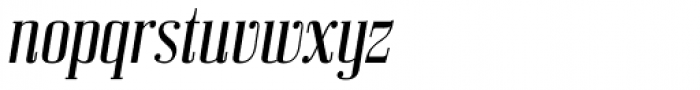 Bodoni Z37 S Condensed Italic Font LOWERCASE
