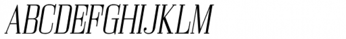 Bodoni Z37 S Condensed Light Italic Font UPPERCASE