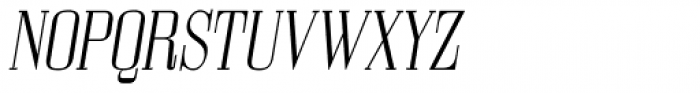 Bodoni Z37 S Condensed Light Italic Font UPPERCASE