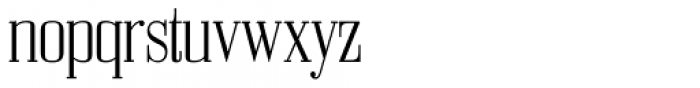 Bodoni Z37 S Condensed Light Font LOWERCASE