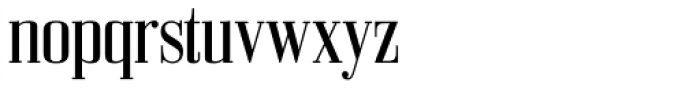 Bodoni Z37 S Condensed Font LOWERCASE