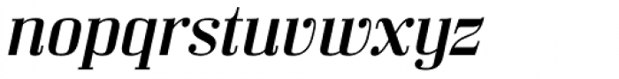 Bodoni Z37 S Extended Italic Font LOWERCASE