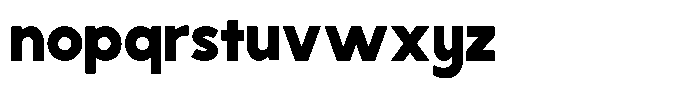 Bodro Font LOWERCASE
