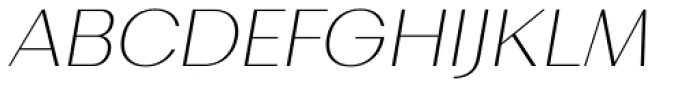 Bodrum Sans 11 Thin Italic Font UPPERCASE