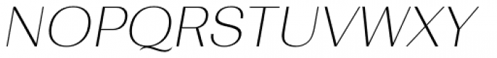 Bodrum Sans 11 Thin Italic Font UPPERCASE