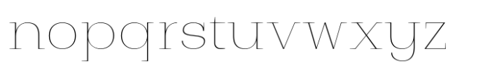 Bodrum Slab 10 Hairline Font LOWERCASE