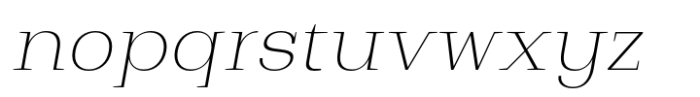 Bodrum Slab 11 Thin Italic Font LOWERCASE