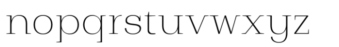 Bodrum Slab 11 Thin Font LOWERCASE