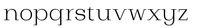Bodrum Slab 12 Extra Light Font LOWERCASE