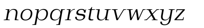 Bodrum Slab 13 Light Italic Font LOWERCASE
