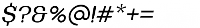 Bodrum Slab 14 Regular Italic Font OTHER CHARS