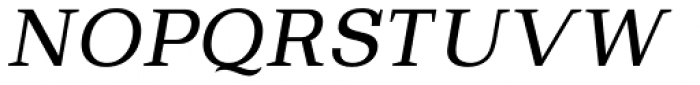 Bodrum Slab 14 Regular Italic Font UPPERCASE