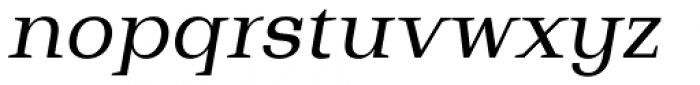 Bodrum Slab 14 Regular Italic Font LOWERCASE