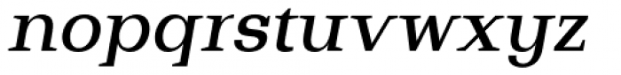 Bodrum Slab 15 Medium Italic Font LOWERCASE