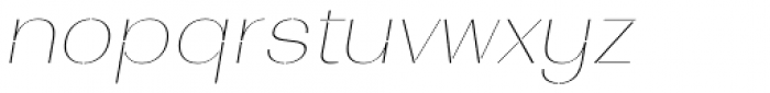 Bodrum Stencil 10 Hairline Italic Font LOWERCASE