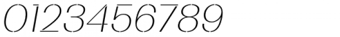 Bodrum Stencil 11 Thin Italic Font OTHER CHARS
