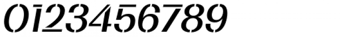 Bodrum Stencil 15 Medium Italic Font OTHER CHARS
