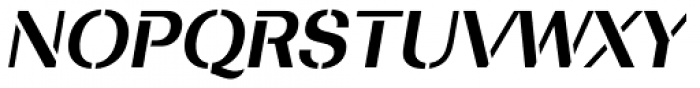 Bodrum Stencil 16 Bold Italic Font UPPERCASE