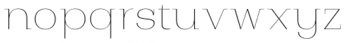 Bodrum Style 10 Hairline Font LOWERCASE