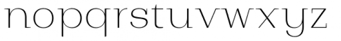 Bodrum Style 11 Thin Font LOWERCASE