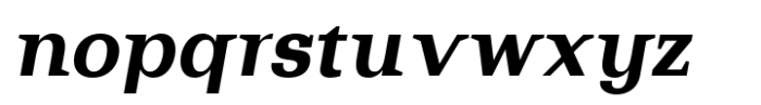 Bodrum Style 17 Extra Bold Italic Font LOWERCASE