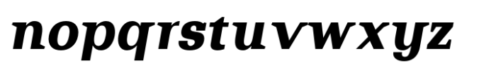 Bodrum Style 18 Heavy Italic Font LOWERCASE