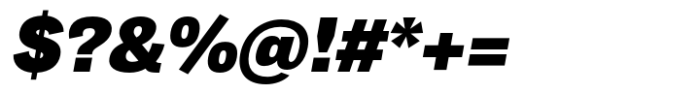 Body Grotesque Extra Bold Italic Font OTHER CHARS