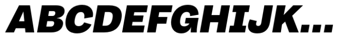 Body Grotesque Extra Bold Italic Font UPPERCASE