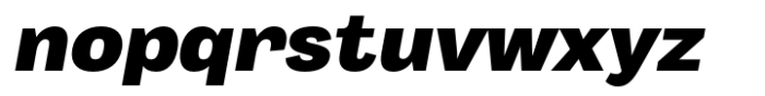 Body Grotesque Extra Bold Italic Font LOWERCASE