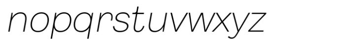 Body Grotesque Fit Light Italic Font LOWERCASE