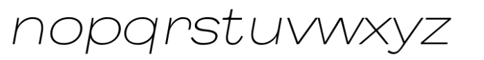 Body Grotesque Large Light Italic Font LOWERCASE