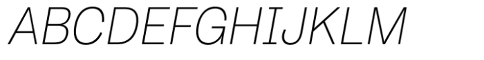 Body Grotesque Light Italic Font UPPERCASE