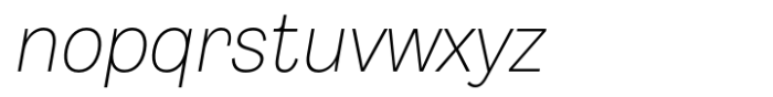 Body Grotesque Light Italic Font LOWERCASE