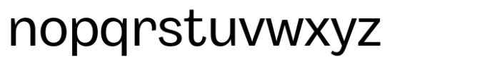 Body Grotesque Regular Font LOWERCASE