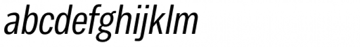Body Text Slim Italic Font LOWERCASE