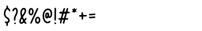 Bodynote Font OTHER CHARS