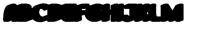 Boer Food Extrude Font UPPERCASE