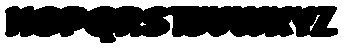 Boer Food Extrude Font UPPERCASE